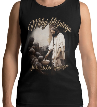 tank-top MIŁUJ BLIZNIEGO